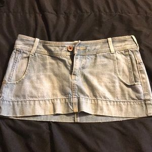 Jean mini skirt